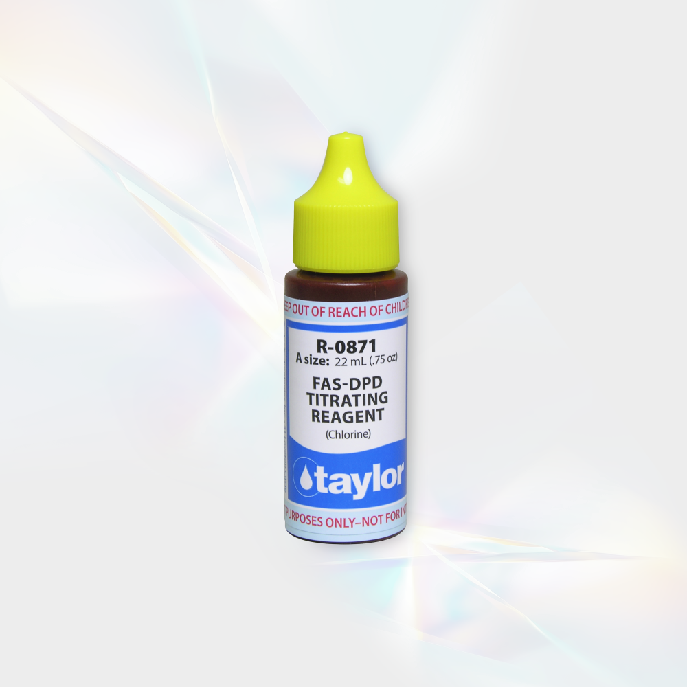 FAS-DPD Titrating Reagent (for chlorine), .75 oz, Dropper Bottle, 24-pack