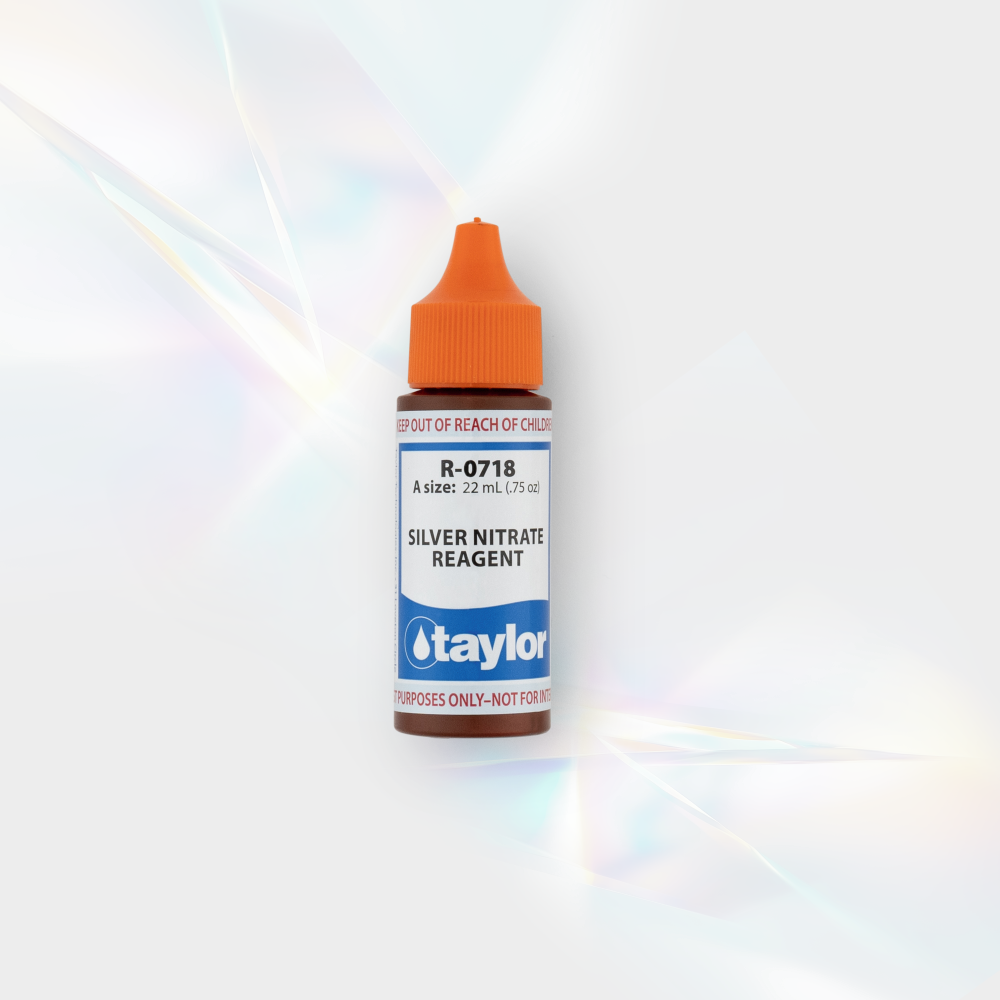 Silver Nitrate Reagent (10 mL sample, 1 drop = 200 ppm NaCl), .75 oz, Dropper Bottle