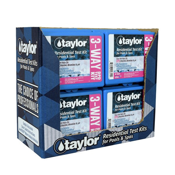 3-Way Test Kit for Pools & Spas (DPD) 12-Pack
