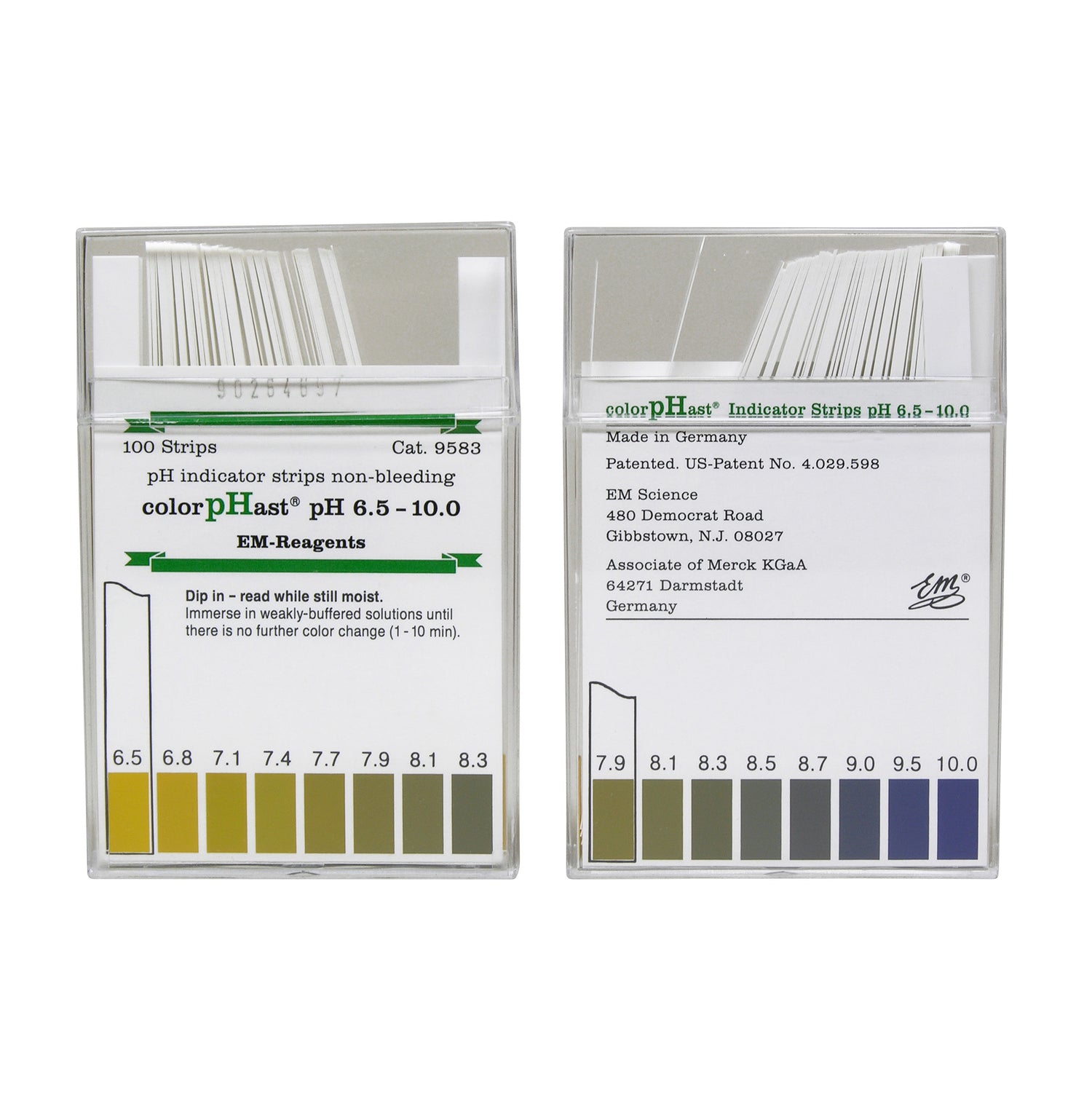 Test Paper, pH, 6.5-10.0, colorpHast®, 100 strips