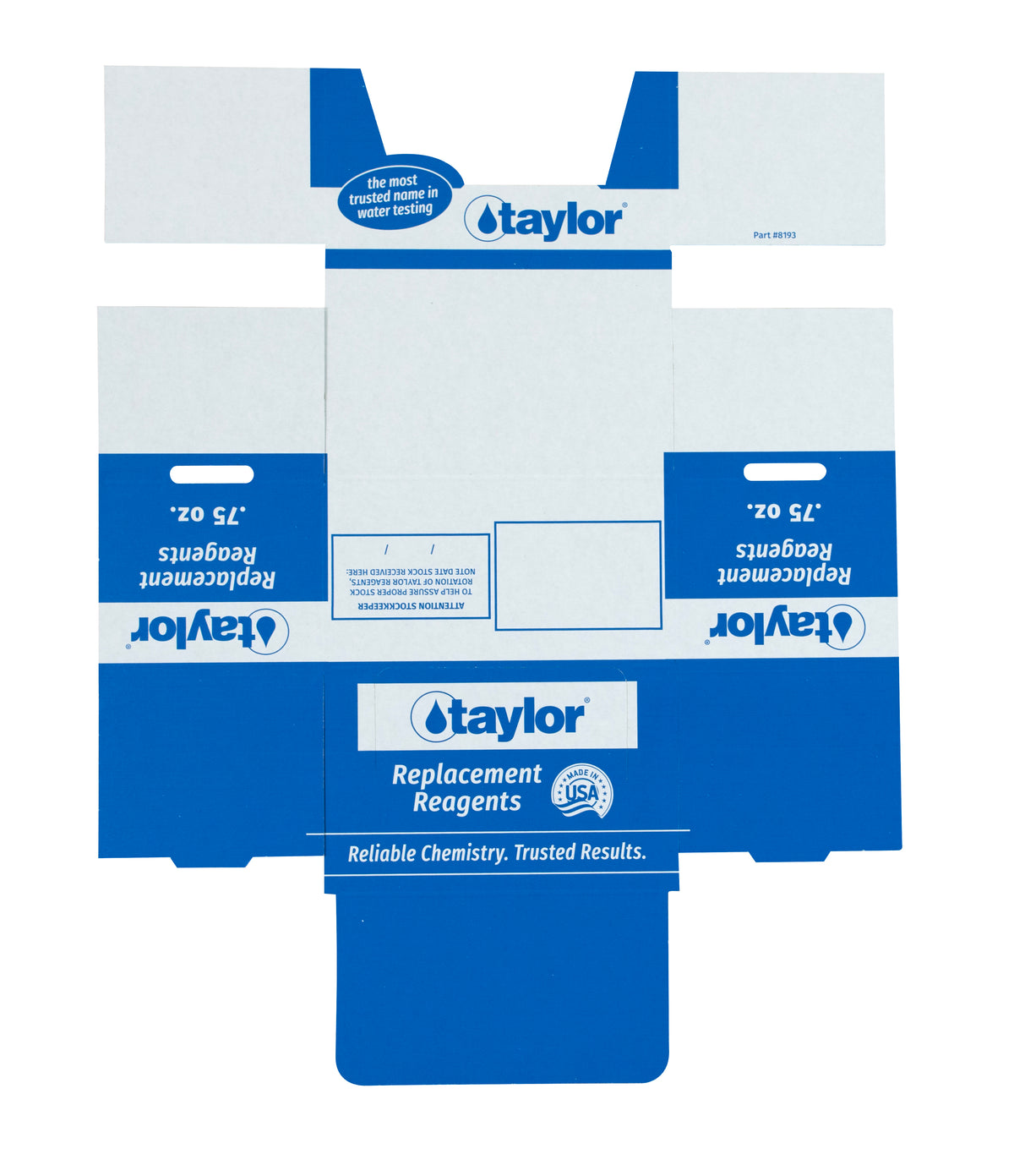 Display Carton (for .75 oz reagents; holds 24 bottles)