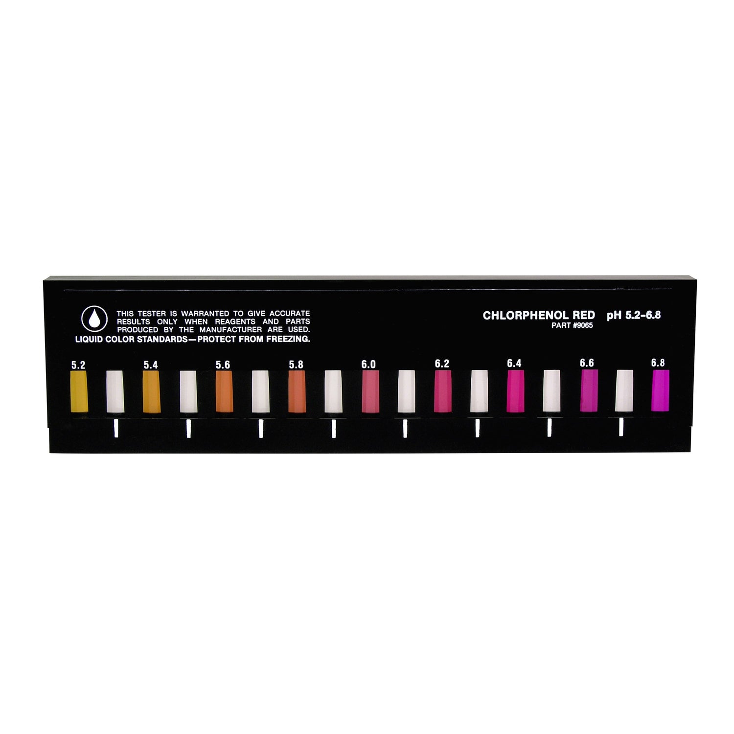Slide, pH (chlorphenol red), 5.2-6.8