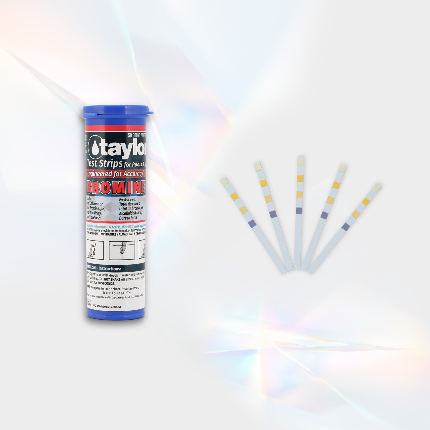 Bromine Test Strips for Pools & Spas