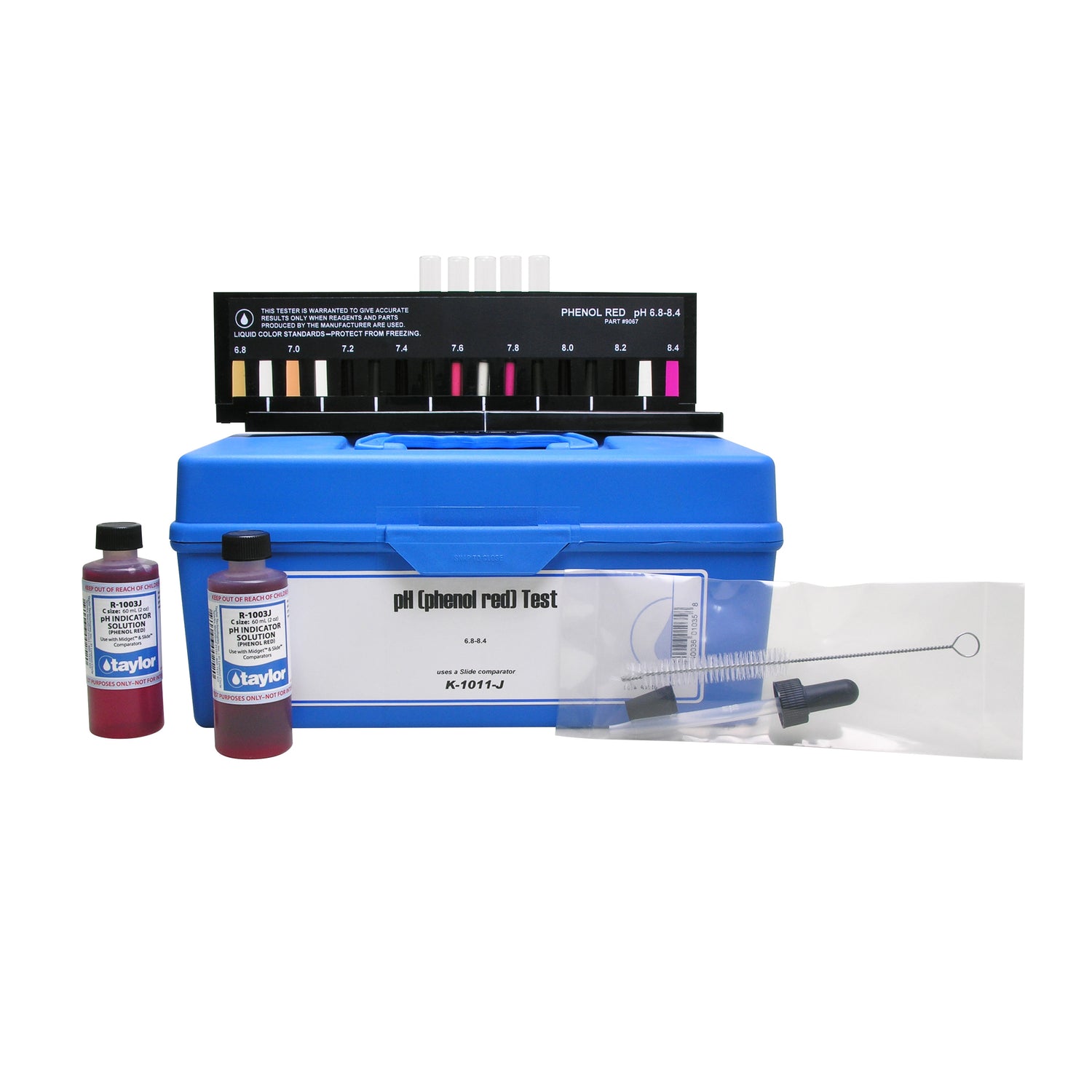 Slide Comparator, pH, Phenol Red, 6.8-8.4