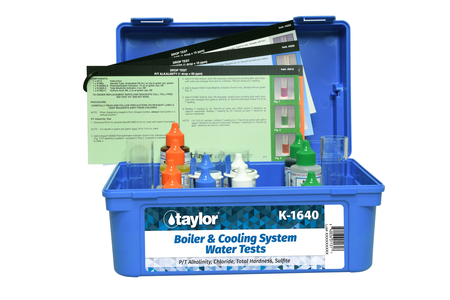 Boiler/Cooling Systems, Alkalinity/Chloride (hi pH waters)/Hardness/Sulfite