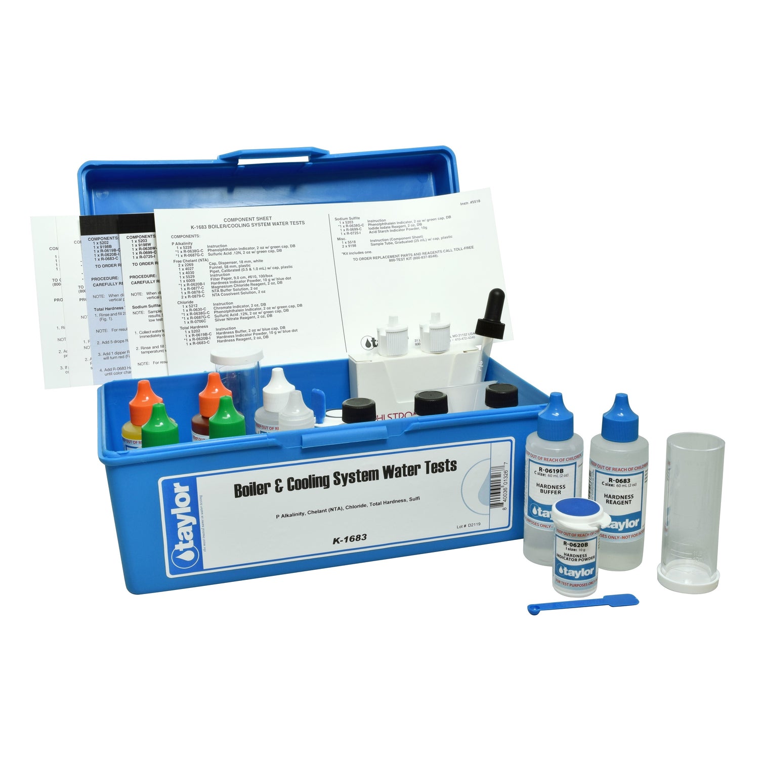 Boiler/Cooling Systems, Alkalinity/Chelant/Chloride/Hardness/Sulfite