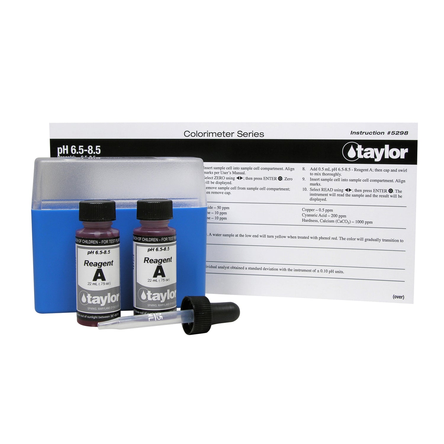 Colorimeter Reagent Pack, pH, Phenol Red, 6.50-8.50