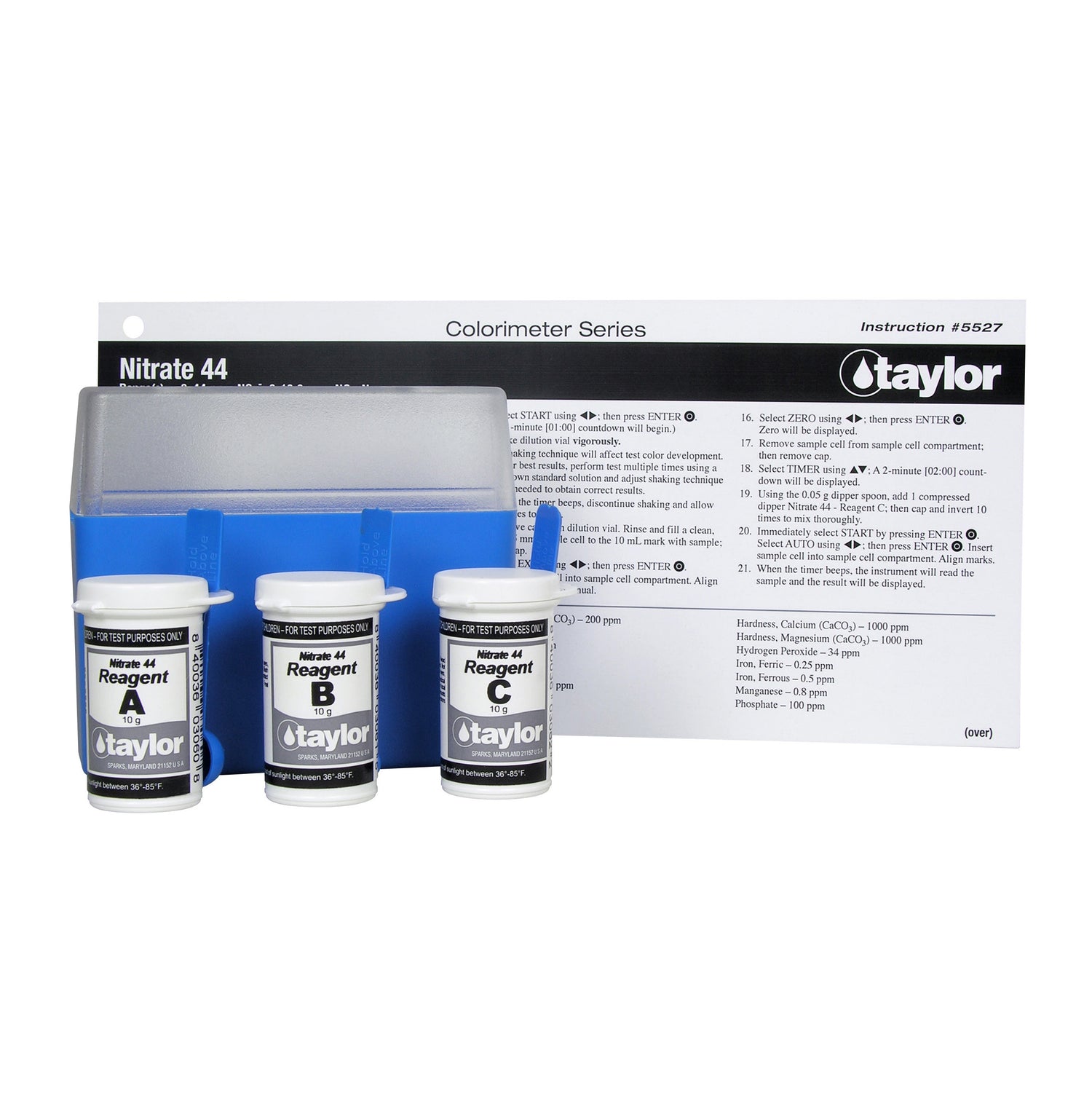 Colorimeter Reagent Pack, Nitrate, Chromotropic Acid, 0-44 ppm