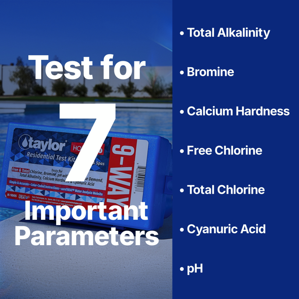 9-Way Test Kit for Pools & Spas (DPD), 4-Pack