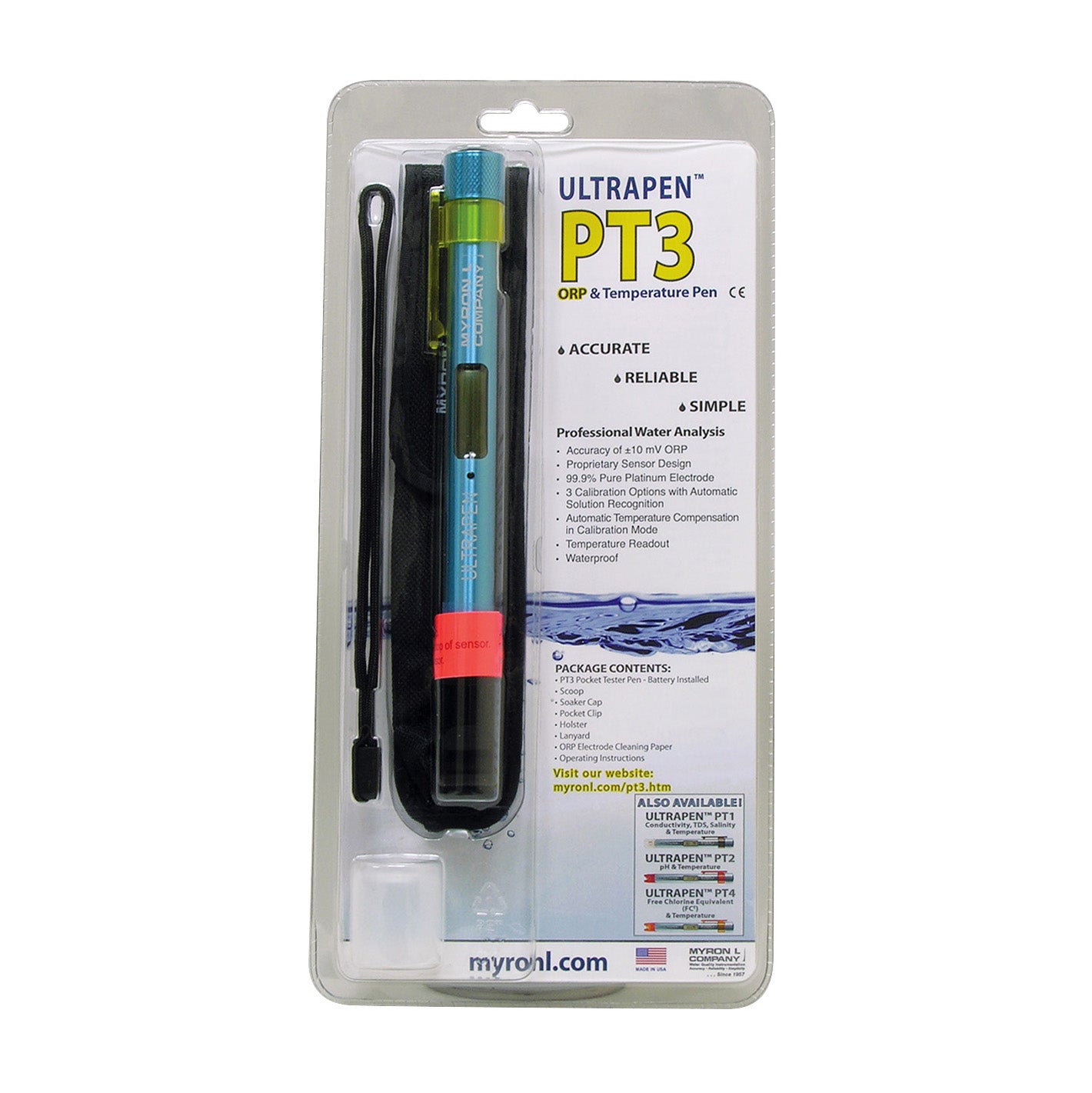 Meter, ORP/Temperature, Myron L ULTRAPEN™ PT3