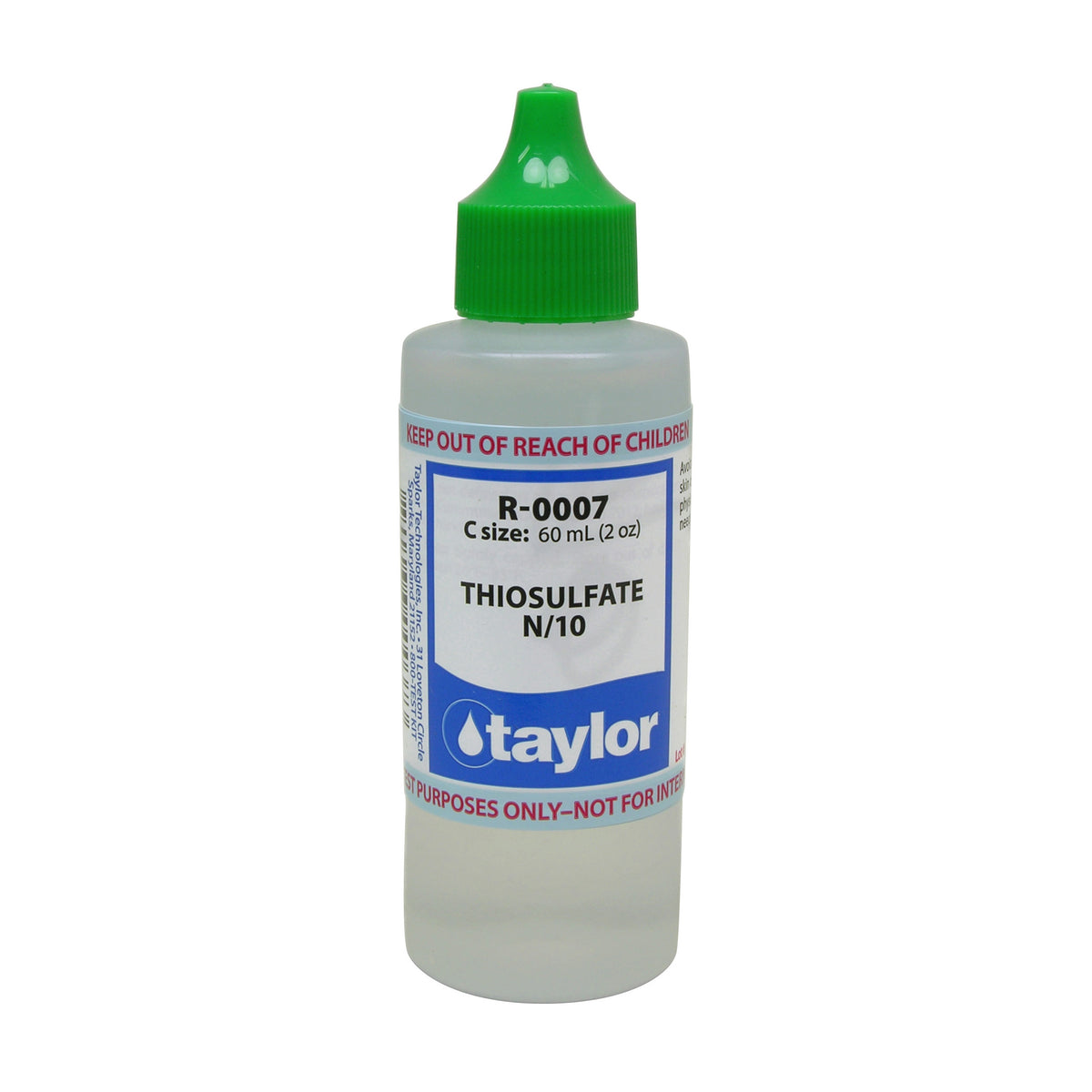 Thiosulfate N/10, 2 oz, Dropper Bottle, 12-pack