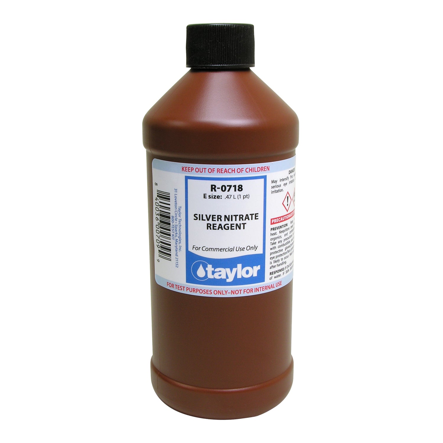 Silver Nitrate Reagent (10 mL sample, 1 drop = 200 ppm NaCl), 16 oz
