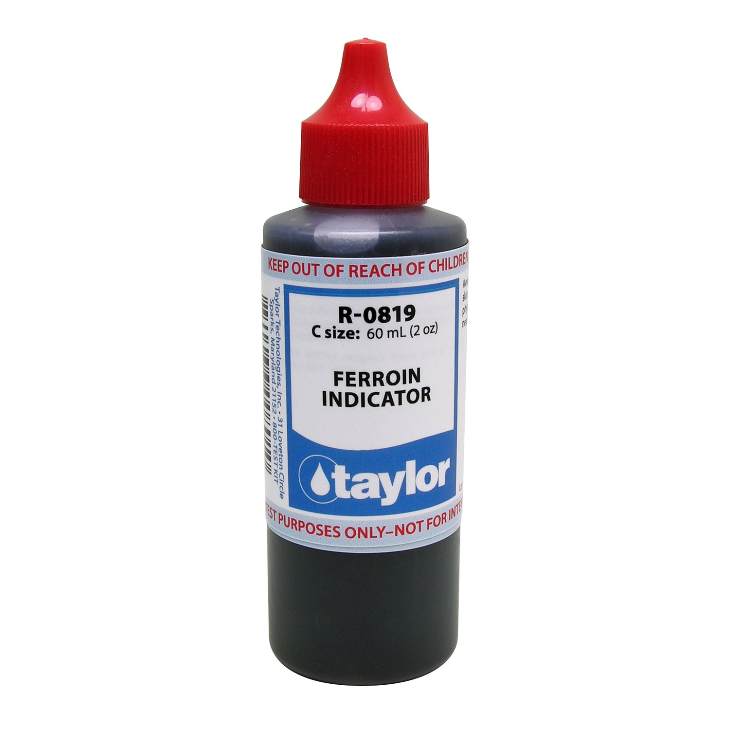 Ferroin Indicator, 2 oz, Dropper Bottle