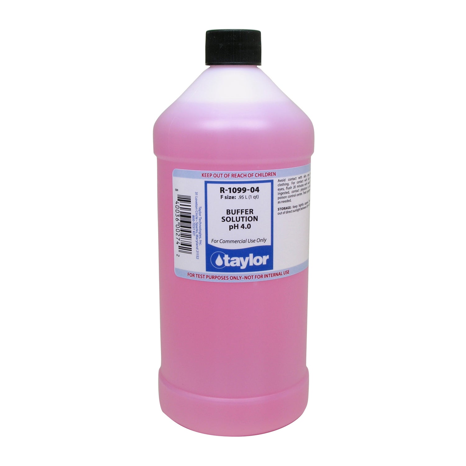 Buffer Solution pH 4.0, 32 oz