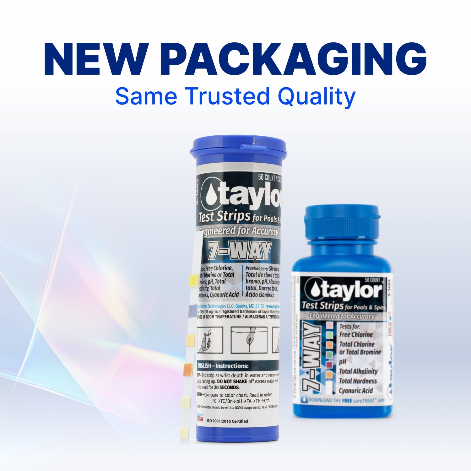 7-Way Test Strips for Pools & Spas, 12-pack