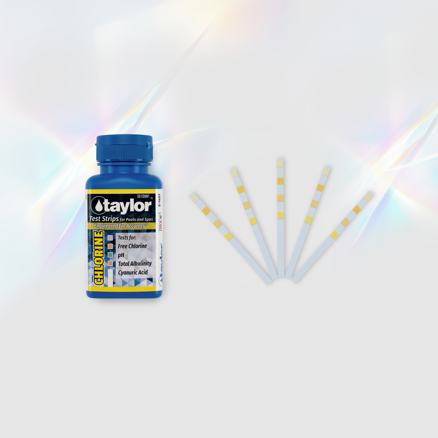Chlorine Test Strips for Pools & Spas