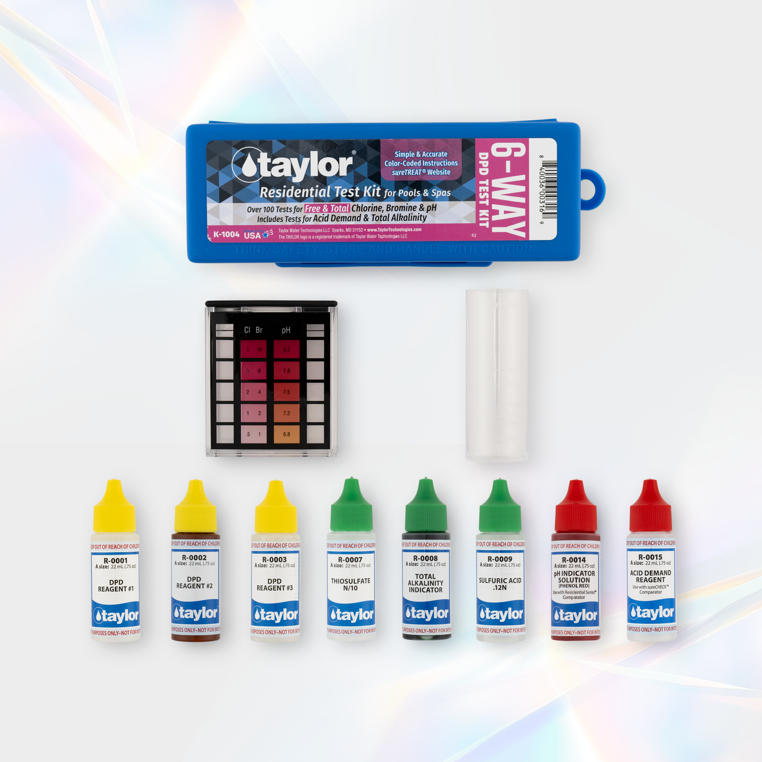 6-Way Test Kit for Pools & Spas (DPD), 6-Pack