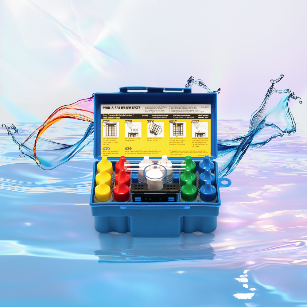 9-Way Test Kit for Pools & Spas (DPD), 4-Pack