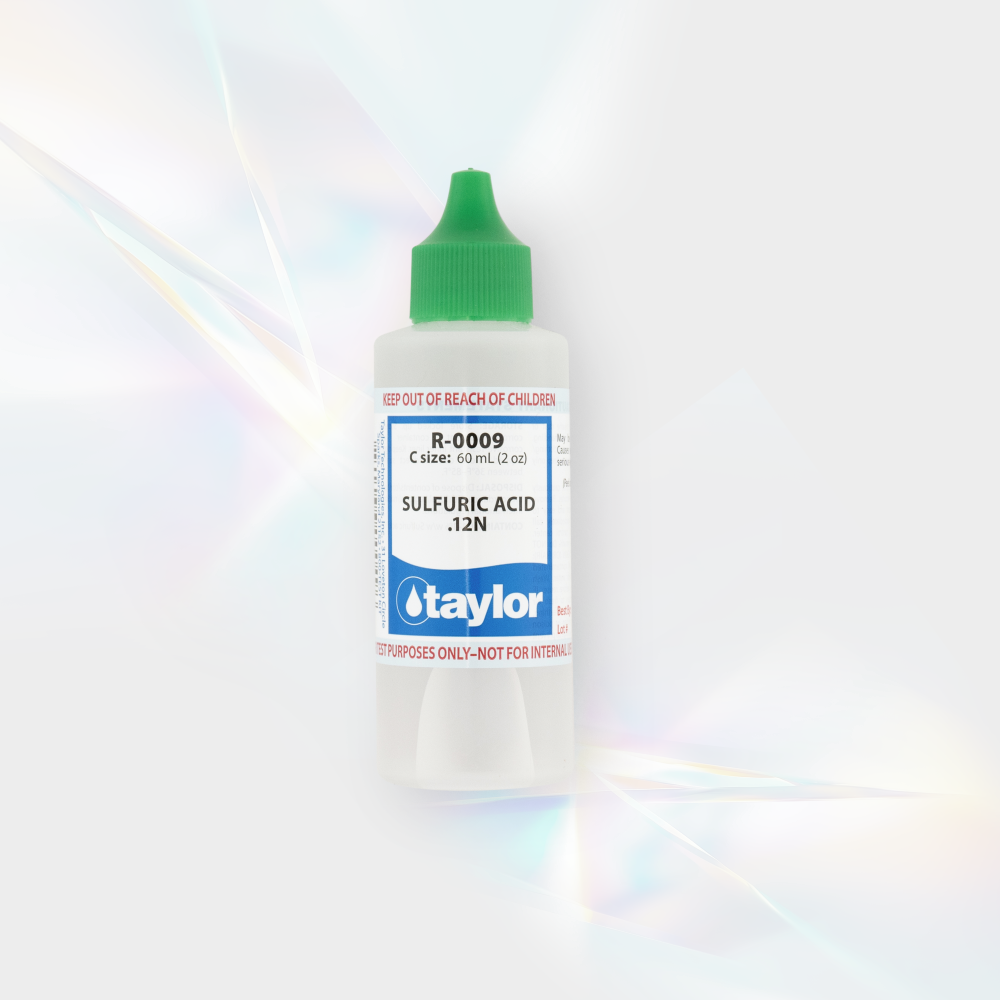 Sulfuric Acid .12N, 2 oz, Dropper Bottle, 12-pack