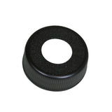 Cap, Buret, 28 mm w/ hole, black (for 2249, 2251, 2253, 2254)