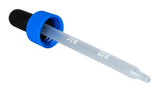 Pipet (eye dropper), Calibrated (0.5 & 1.0 mL) w/ blue cap, plastic