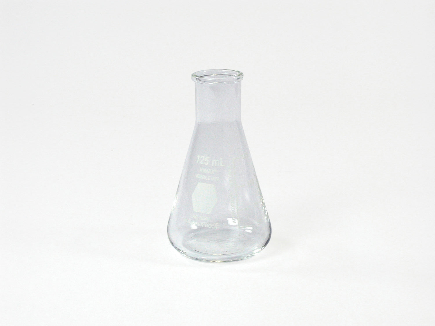 Flask, Erlenmeyer, 125 mL, glass