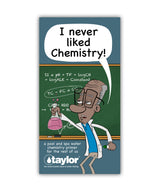 Booklet, I Never Liked Chemistry