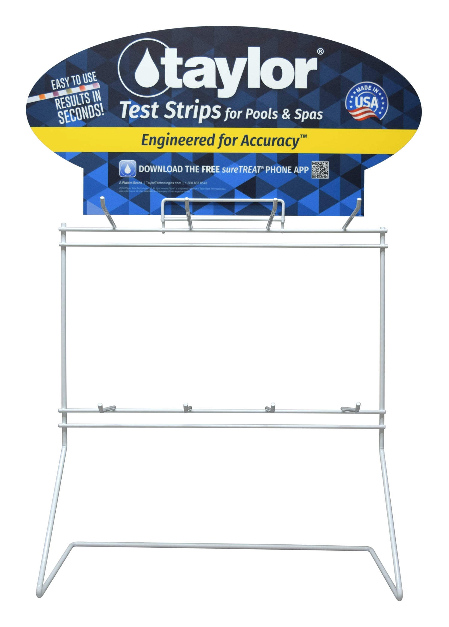 Counter stand, white, metal