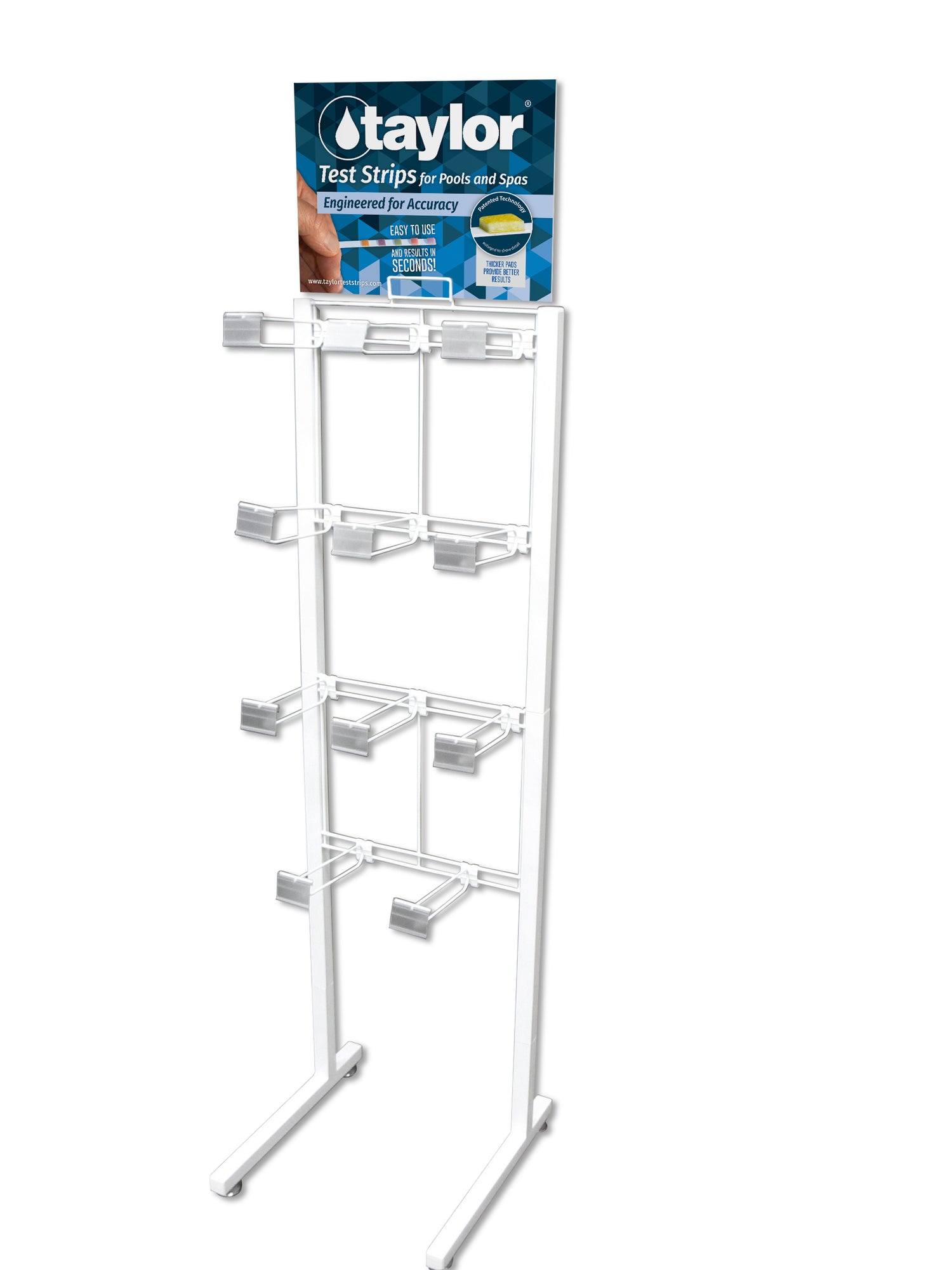 Floor stand, white, metal