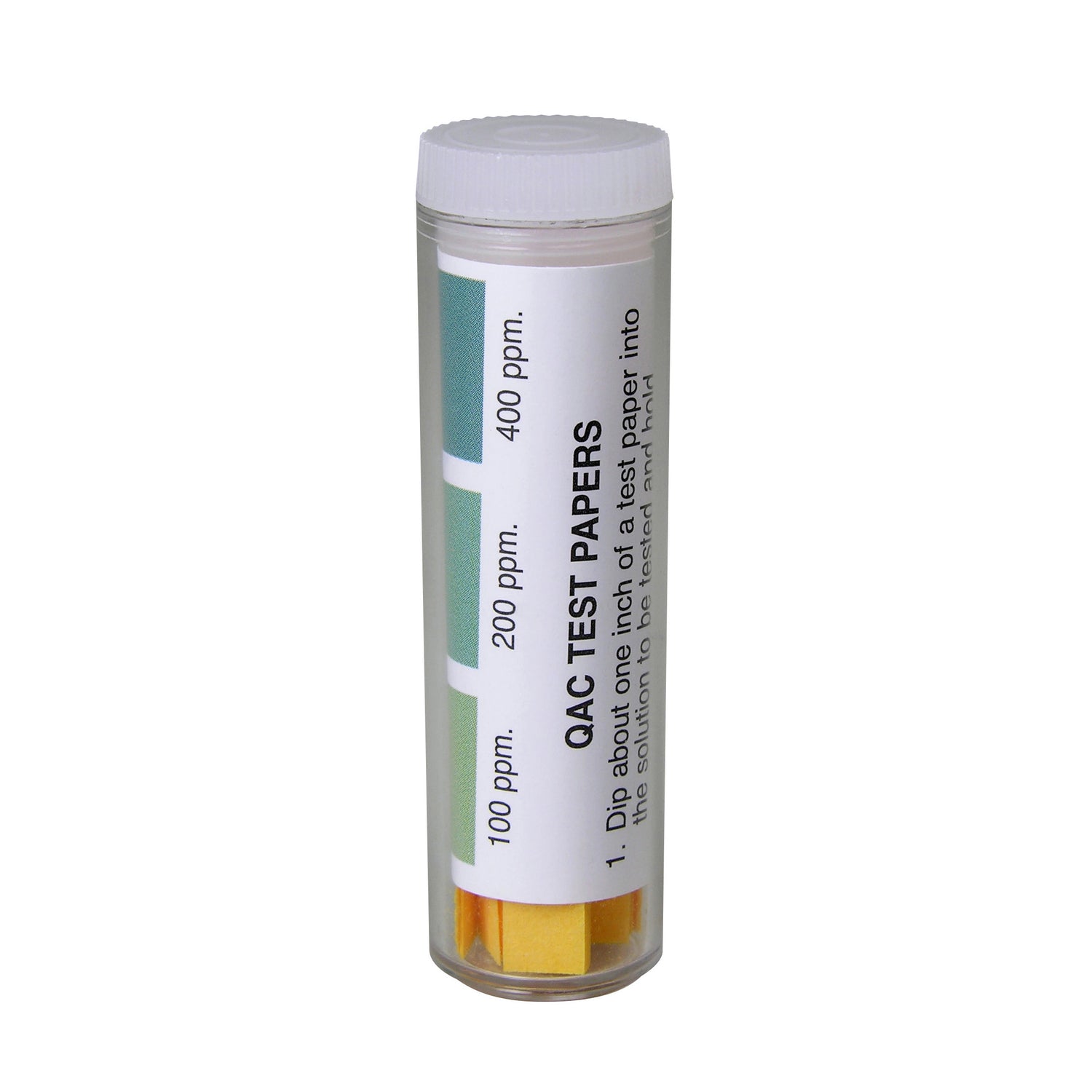Test Paper, QAC (Quat), 100-400 ppm, 100 strips