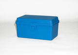 Case, Dual Midget Comparator, Non-ribbed, fits 22 mL bottles, 7.75"w x 4.5"d x 3.75"h, plastic, blue