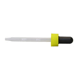Pipet (eye dropper), Calibrated (0.5 & 1.0 mL) w/ yellow cap, plastic