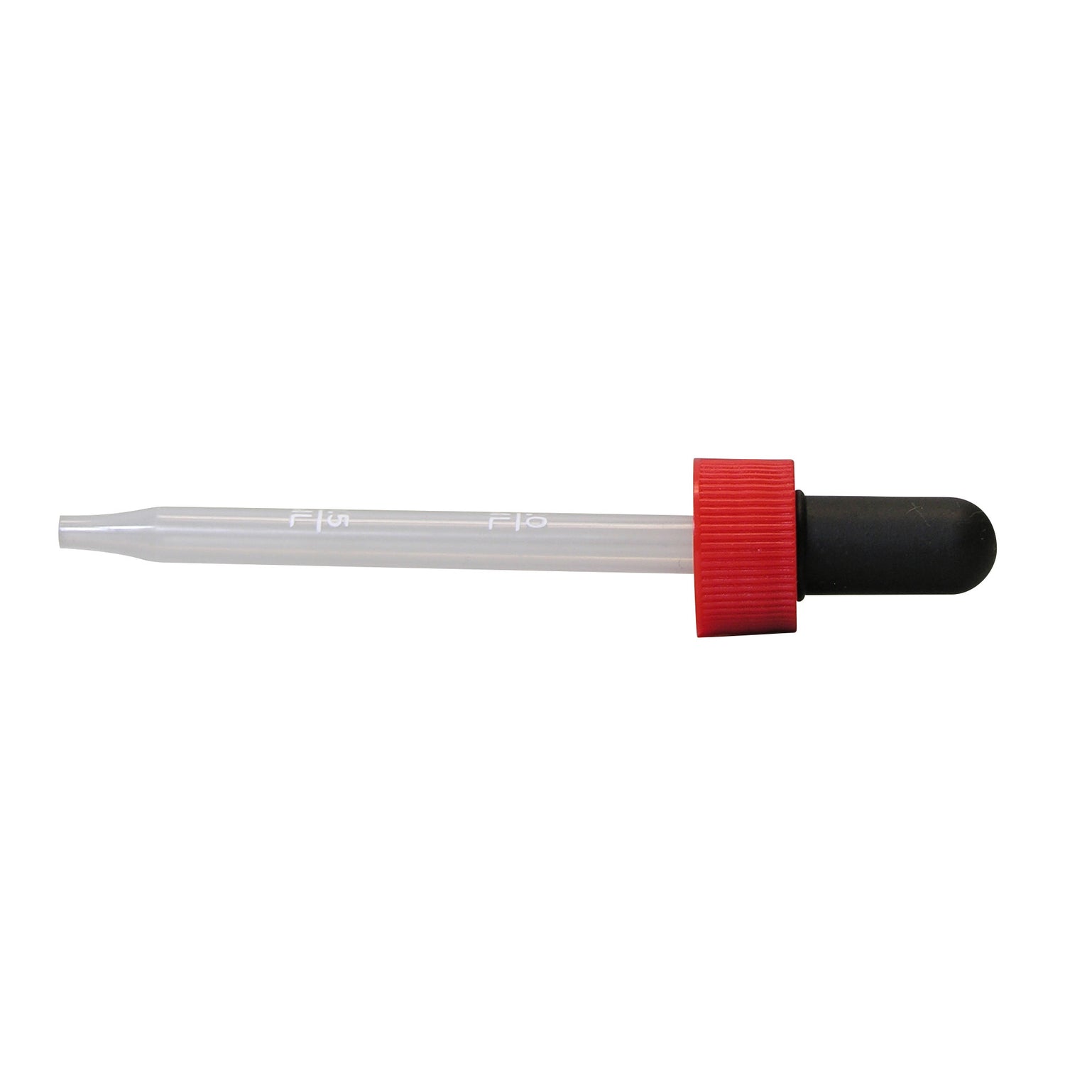 Pipet (eye dropper), Calibrated (0.5 & 1.0 mL) w/ red cap, plastic