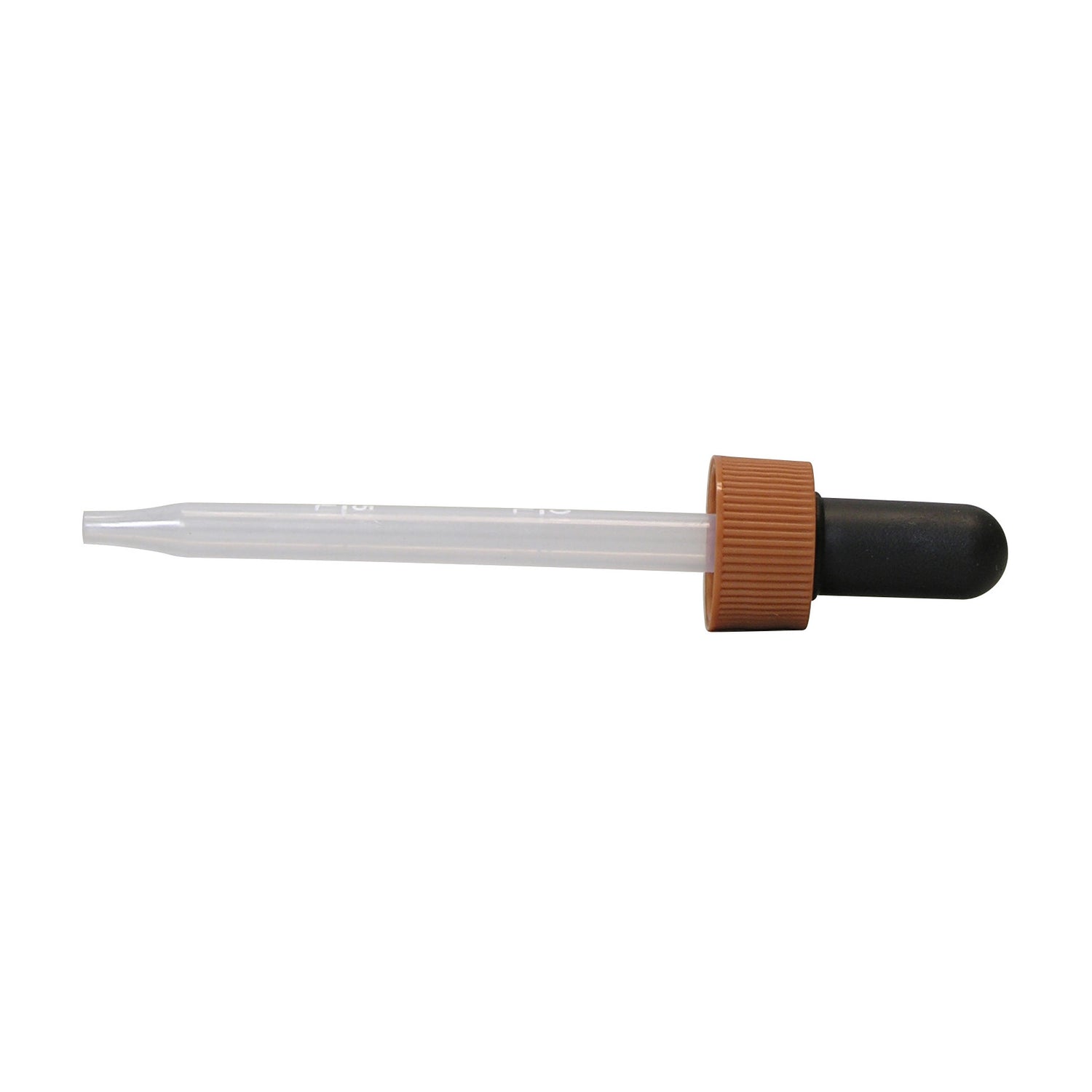 Pipet (eye dropper), Calibrated (0.5 & 1.0 mL) w/ brown cap, plastic