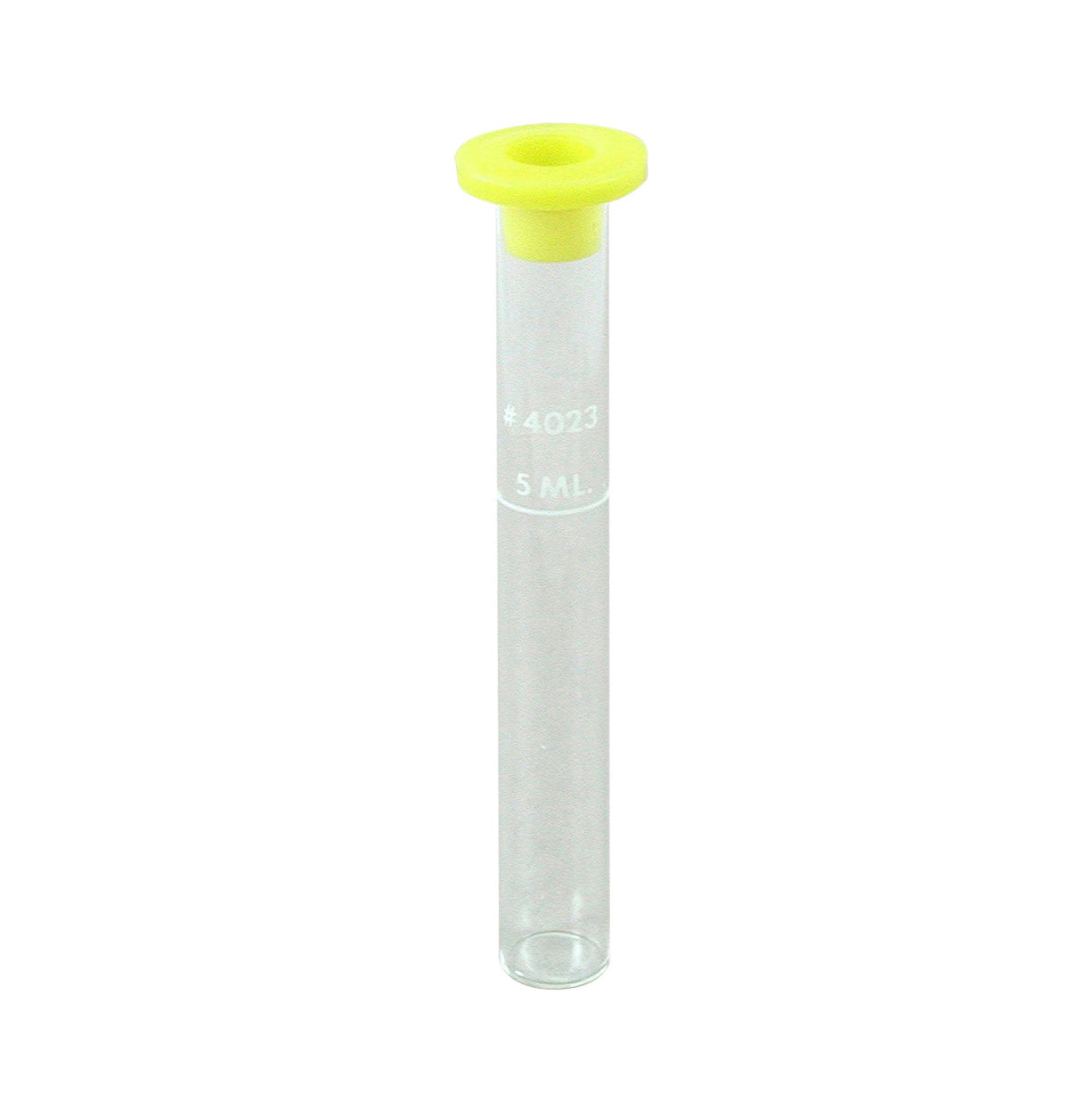 Test Tube, Calibrated (5 mL) w/ cap, glass