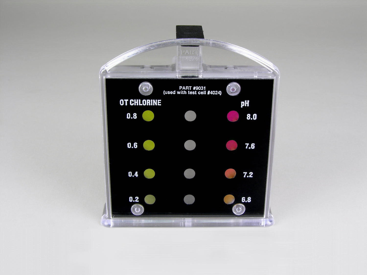 Midget Comparator Combination, Chlorine (total), OT, 0.2-0.8 ppm/pH, 6.8-8.0