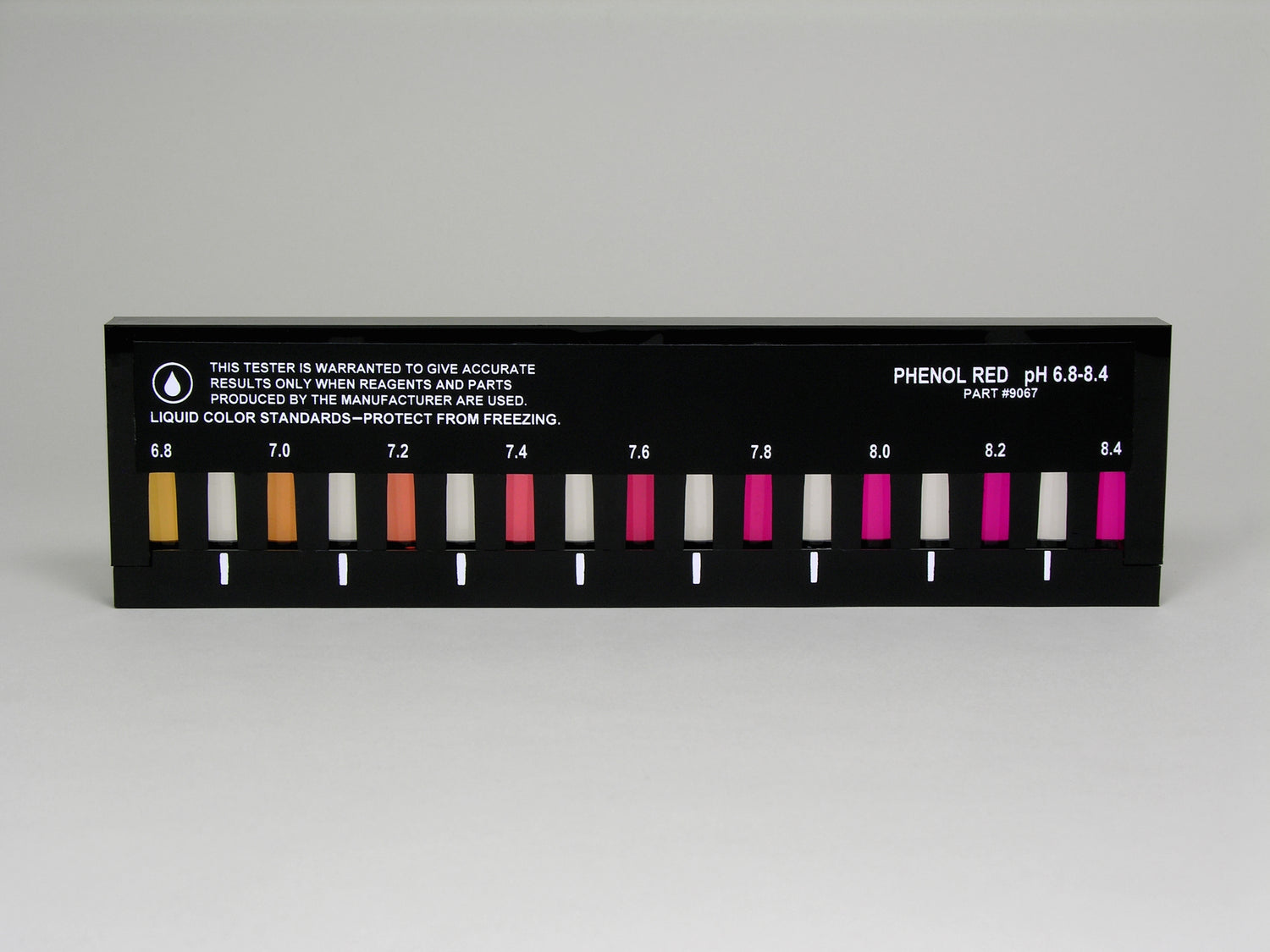 Slide Comparator, pH, Phenol Red, 6.8-8.4