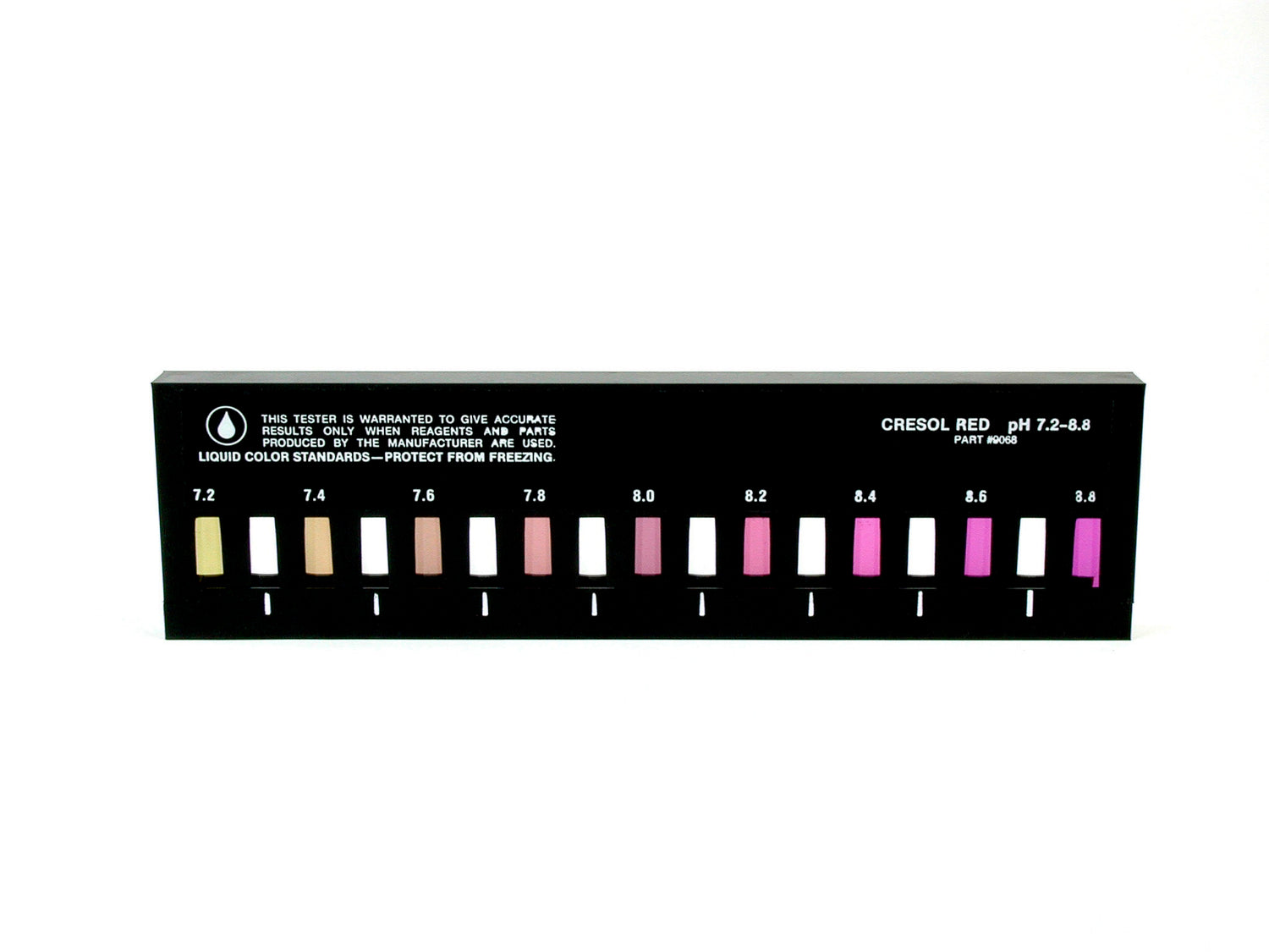 Slide Comparator, pH, Cresol Red, 7.2-8.8