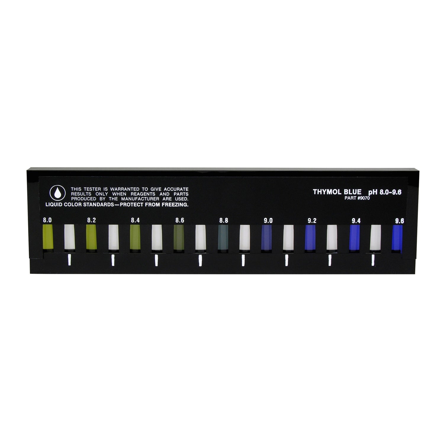 Slide Comparator, pH, Thymol Blue, 8.0-9.6
