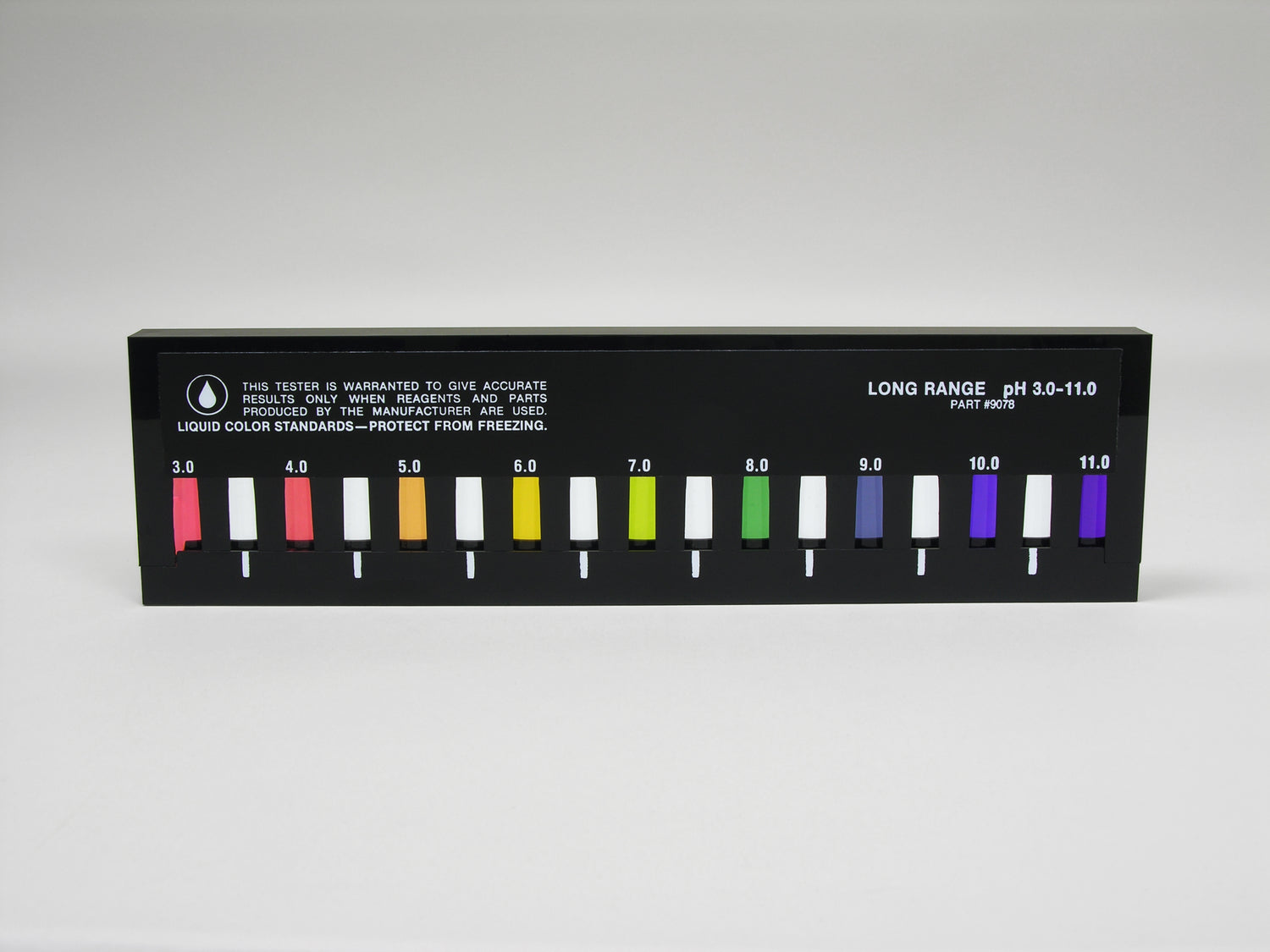 Slide Comparator, pH, Long Range, 3.0-11.0