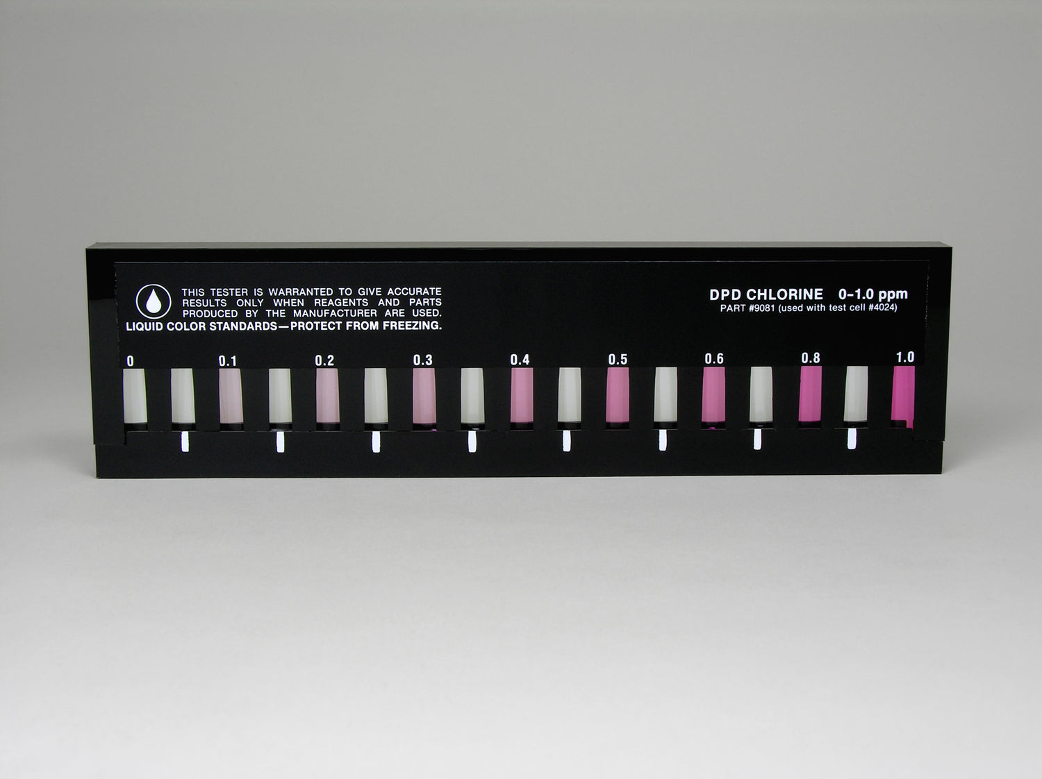 Slide Comparator, Chlorine (free/total), DPD, 0-1.0 ppm