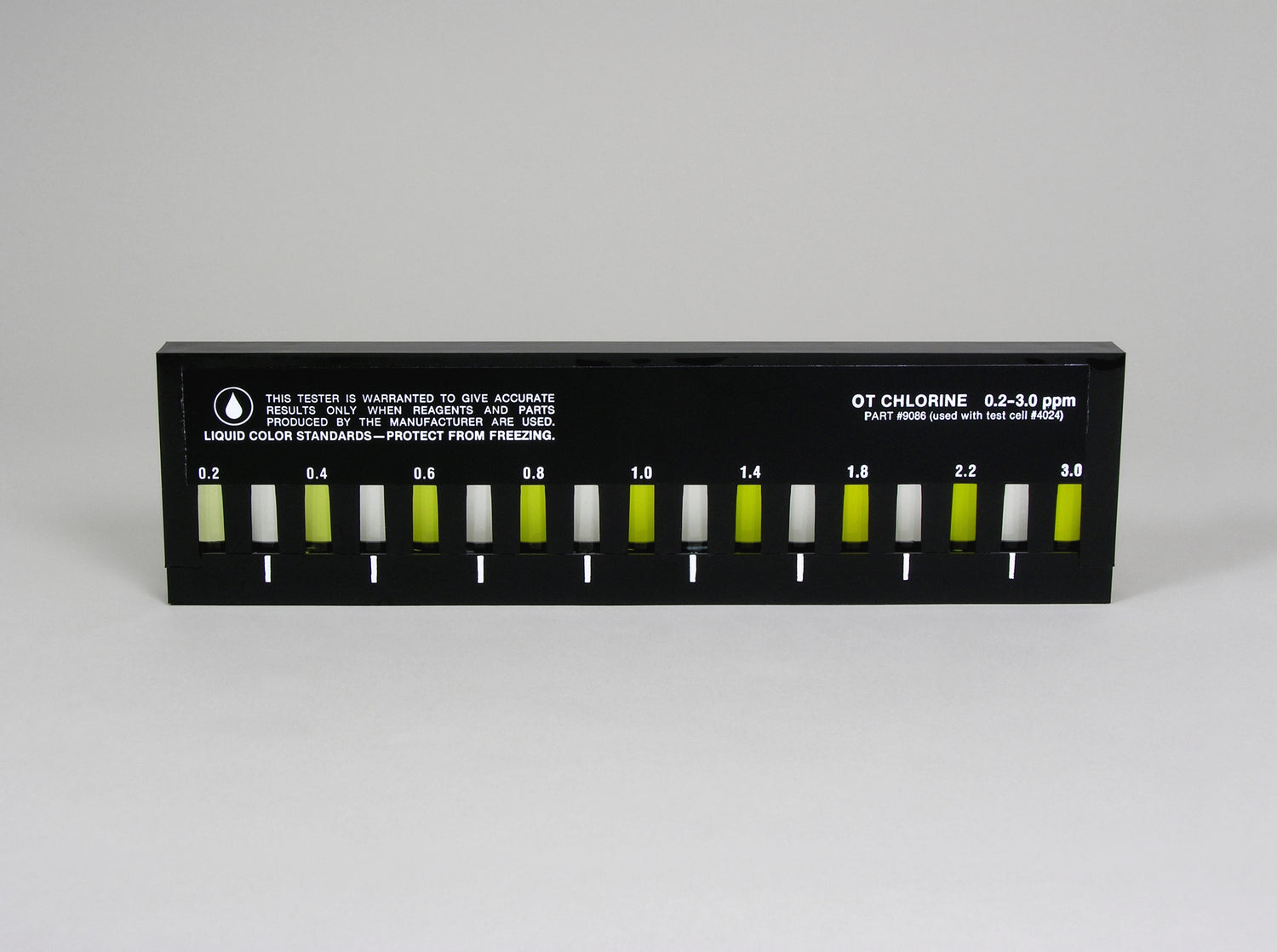 Slide Comparator, Chlorine (total), OT, 0.2-3.0 ppm