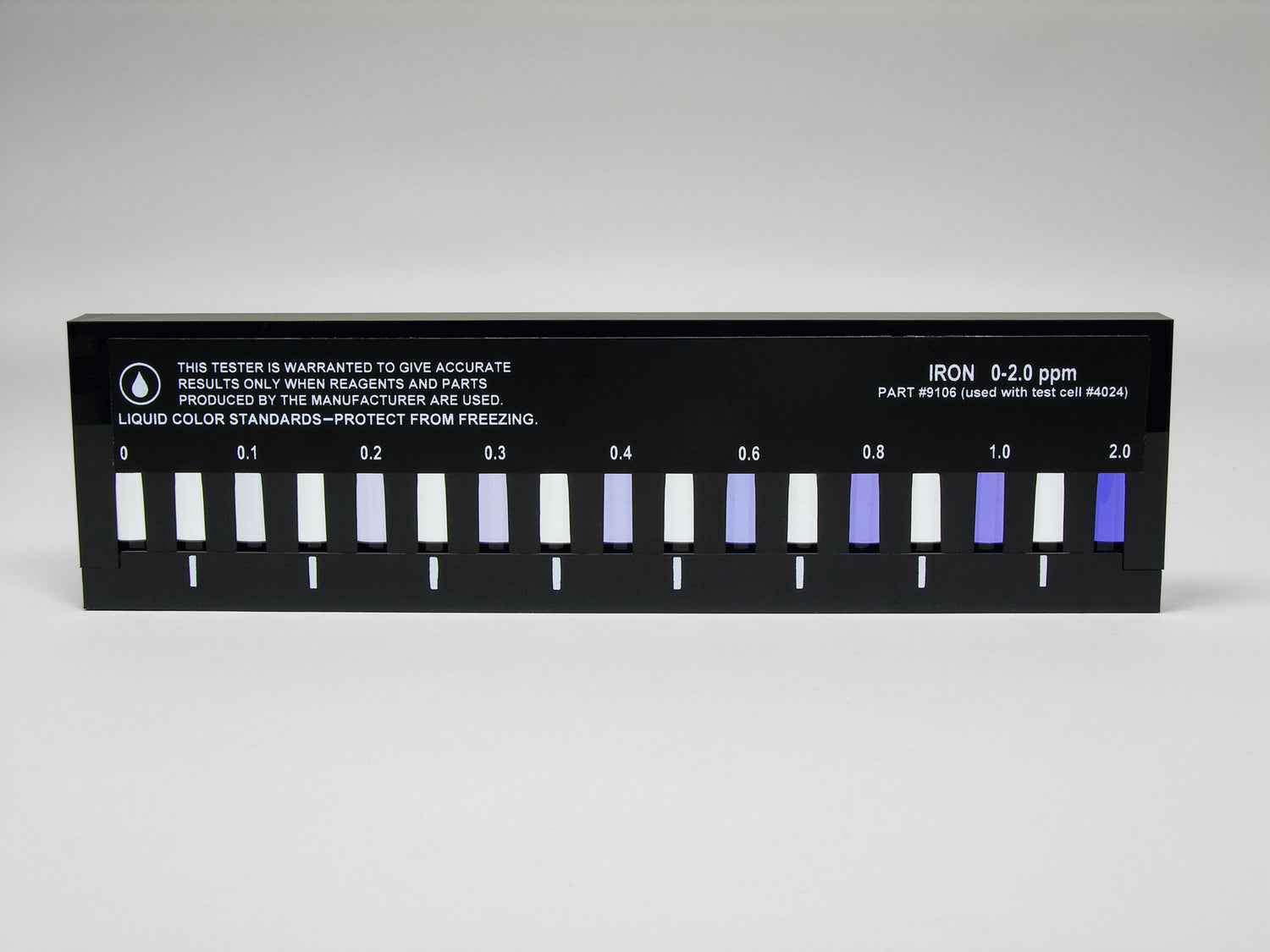 Slide Comparator, Iron, Tripyridyl-s-triazine, 0-2.0 ppm