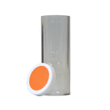 Sample Tube, Graduated (25 mL) w/ cap & orange dot, plastic