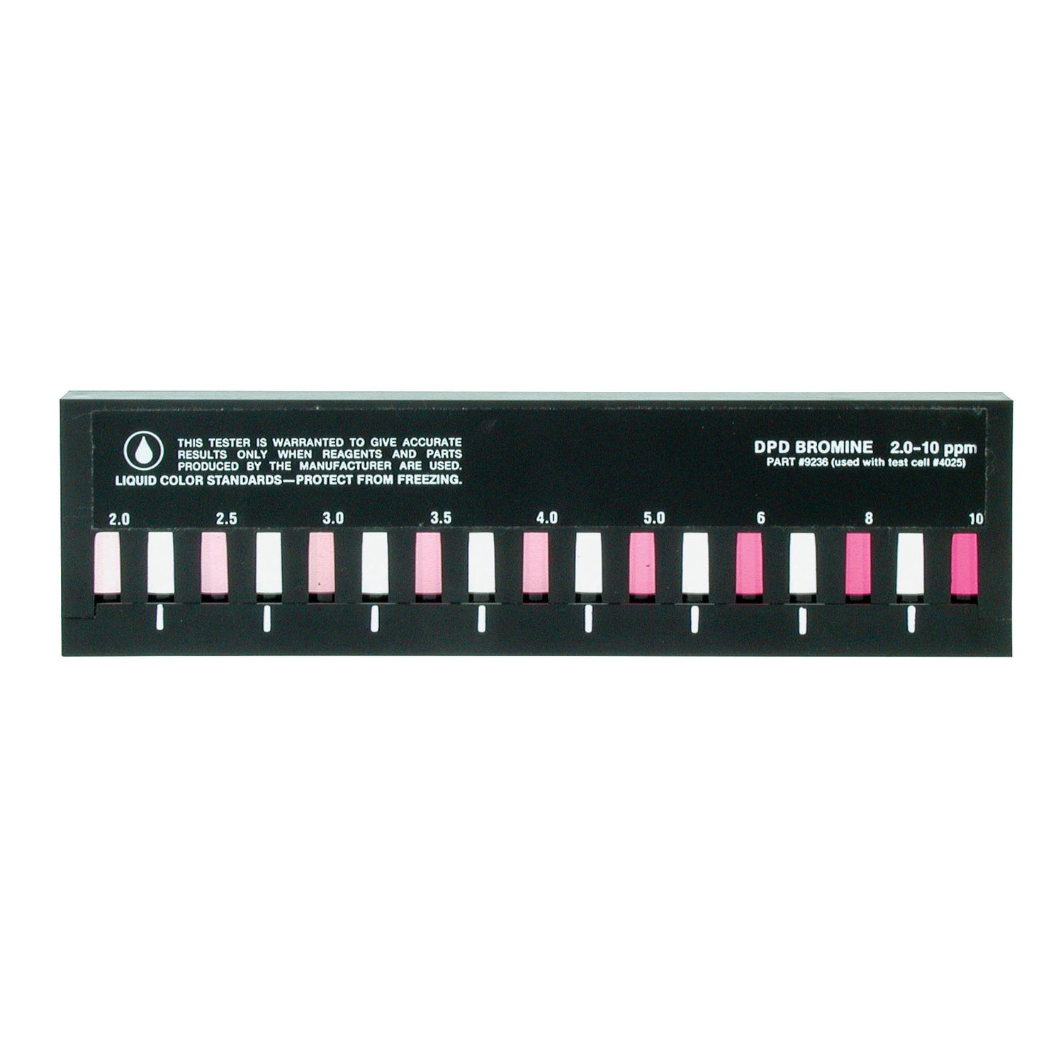Slide Comparator, Bromine (total), DPD, 2.0-10 ppm