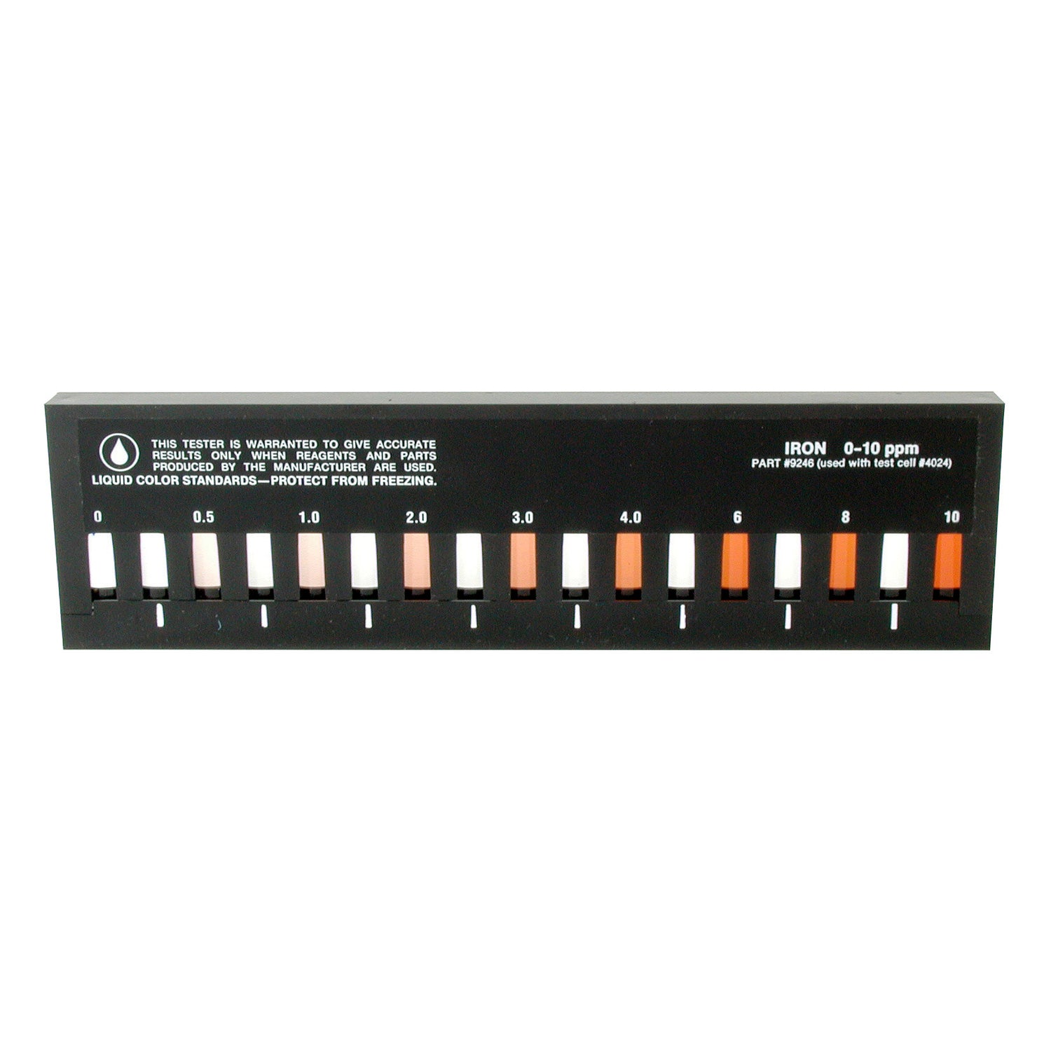 Slide Comparator, Iron (total), Phenanthroline, 0-10 ppm