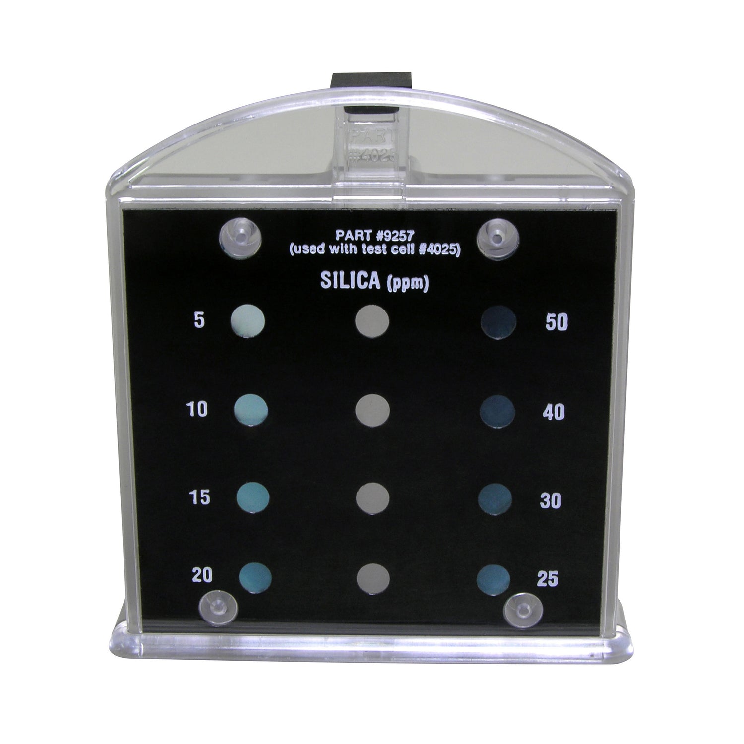 Midget Comparator, Silica, Heterotrophy Blue, 5-50 ppm