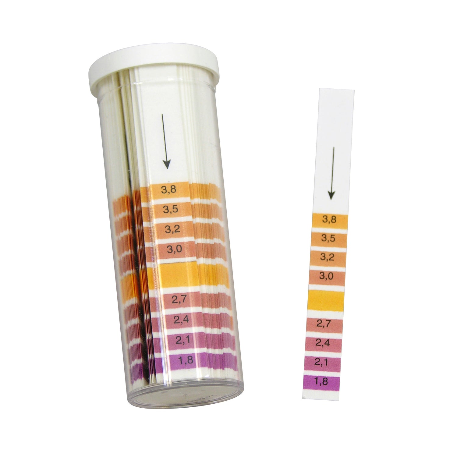 Test Paper, pH, 1.8-3.8, 200 strips