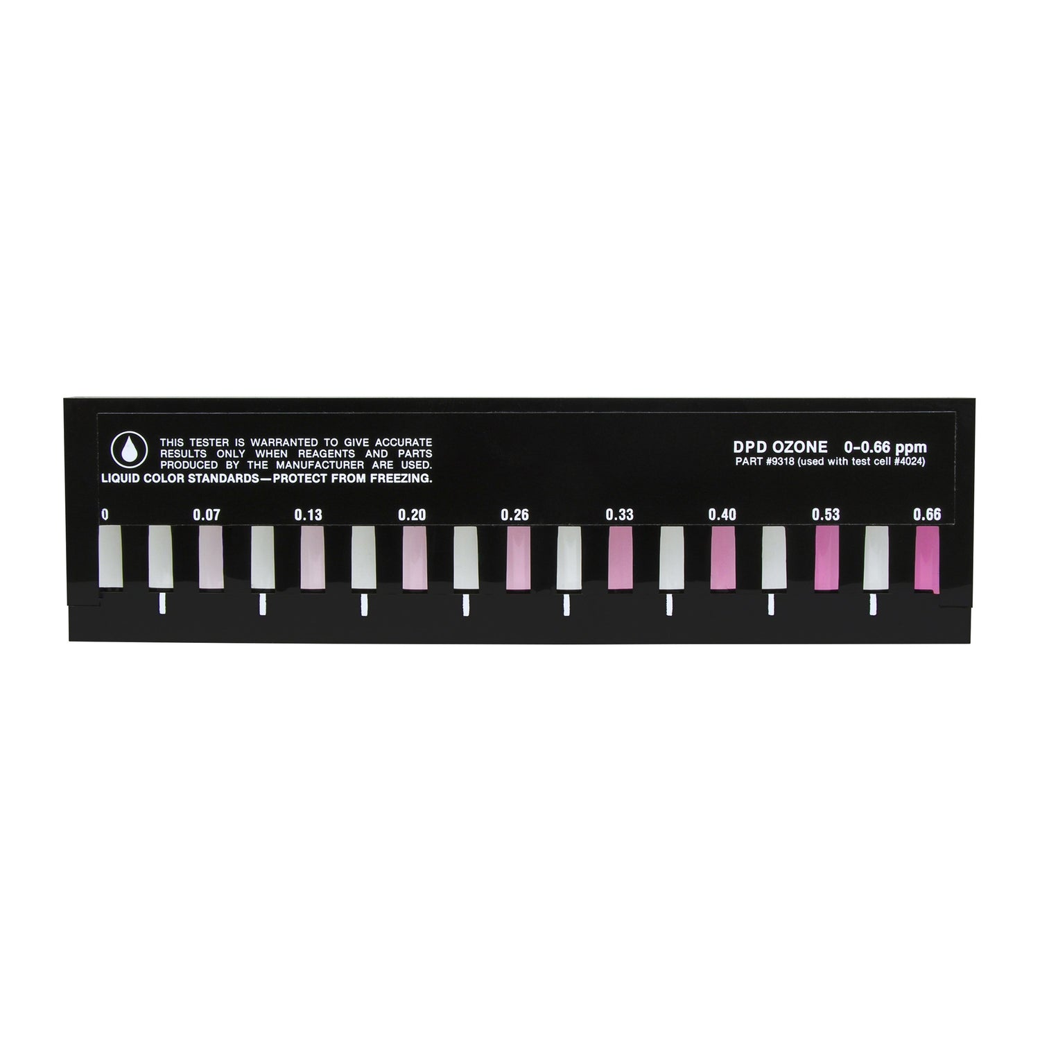 Slide Comparator, Ozone, DPD, 0-0.66 ppm