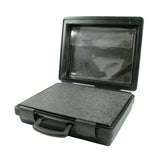 Case, AttachÃ© w/ insert, 15.5" w x 5.5" d x 13.5" h, plastic, black